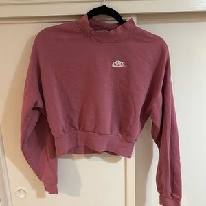 Nike Pink Cropped Mockneck